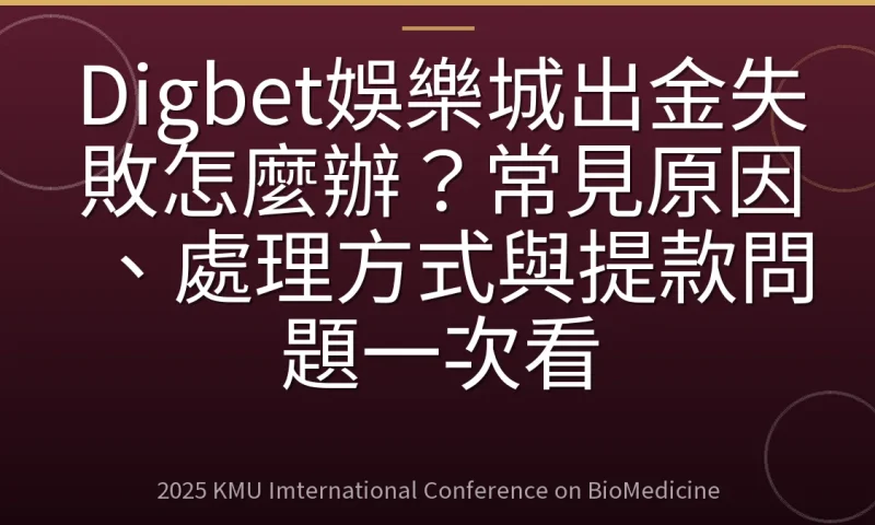 Digbet娛樂城出金失敗怎麼辦？常見原因、處理方式與提款問題一次看