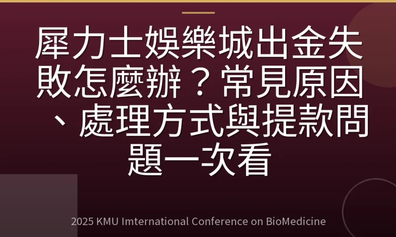 犀力士娛樂城出金失敗怎麼辦?常見原因、處理方式與提款問題一次看