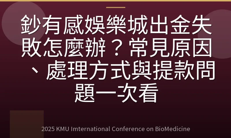 鈔有感娛樂城出金失敗怎麼辦?常見原因、處理方式與提款問題一次看