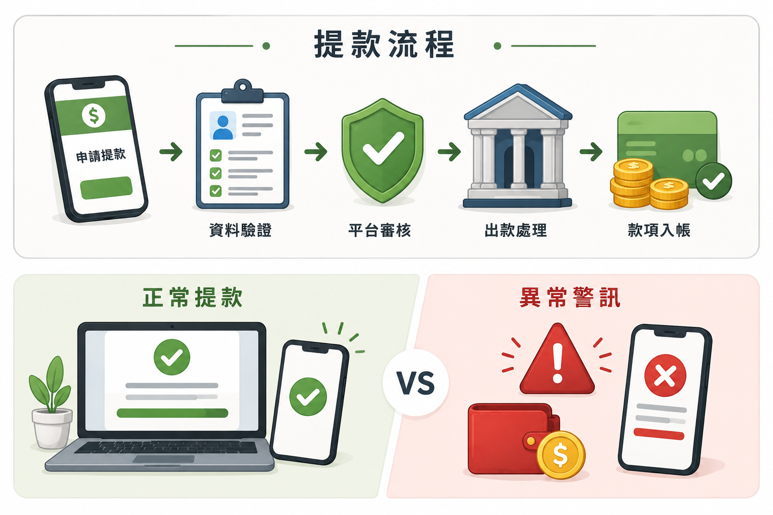 娛樂城提款流程與出金審核 娛樂城提款流程與出金審核示意圖